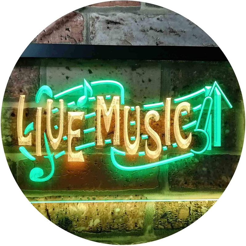 Live Music LED Light Sign - LED Gift Works