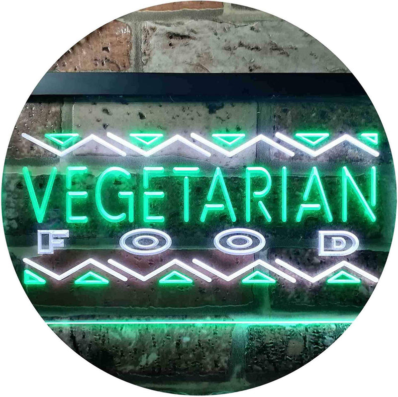 Vegetarian Food LED Light Sign - LED Gift Works