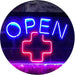 Open Medical Cross Dispensary LED Light Sign - Way Up Gifts