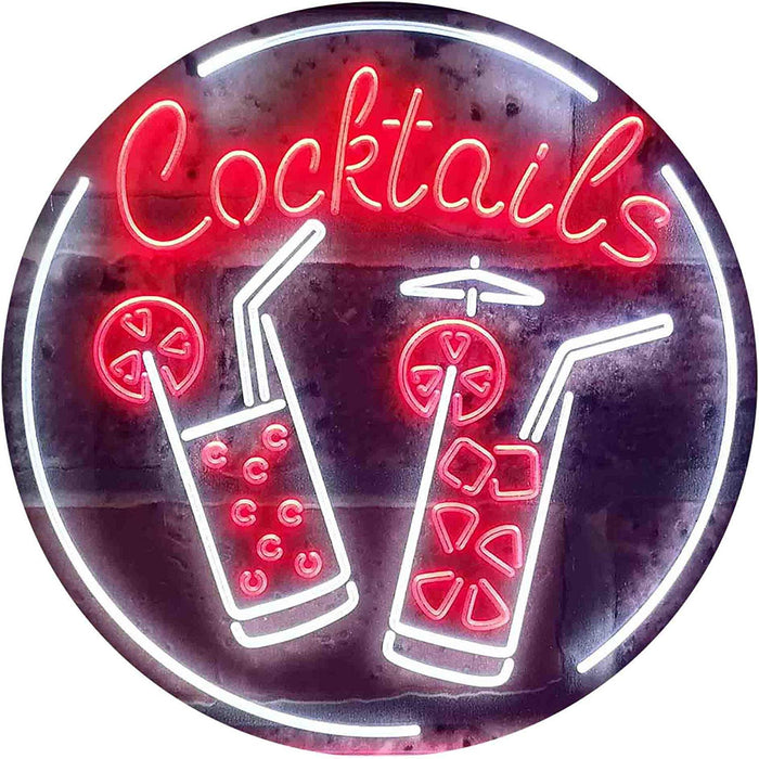 Cocktails LED Light Sign - Way Up Gifts