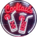 Cocktails LED Light Sign - Way Up Gifts