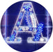 Family Name Letter A Monogram Initial LED Light Sign - Way Up Gifts