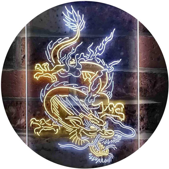 Chinese Dragon Man Cave Tattoo LED Light Sign - Way Up Gifts