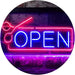 Scissors Open Barber Salon Hair Cuts LED Light Sign - Way Up Gifts