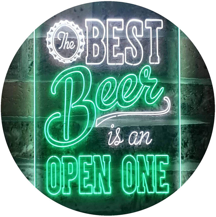 Best Beer is an Open One LED Light Sign - Way Up Gifts