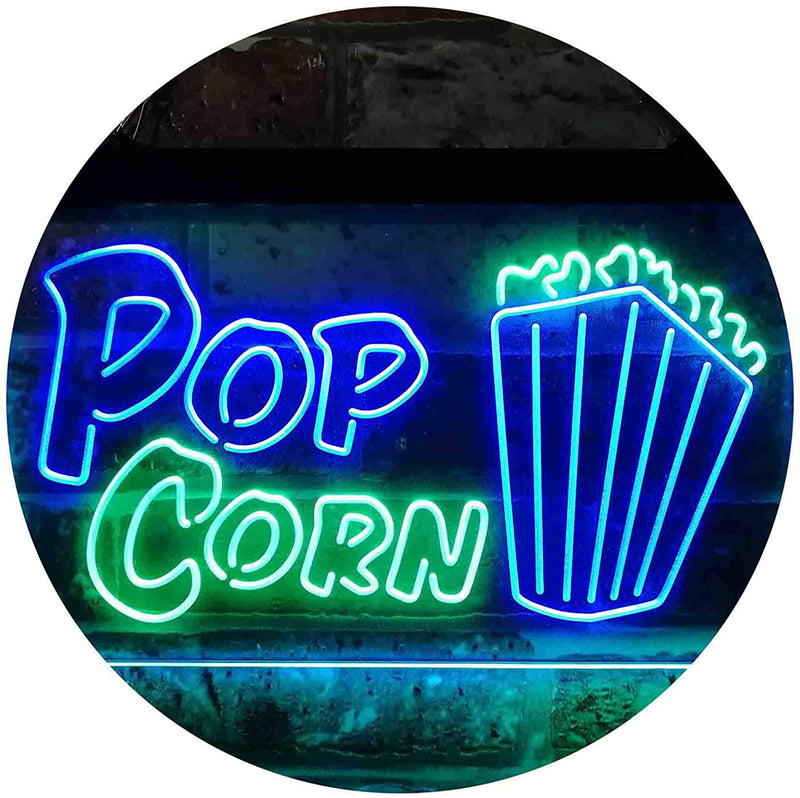 Movie Theater Popcorn LED Light Sign - LED Gift Works