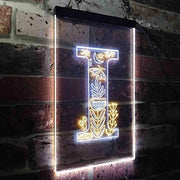 Family Name Letter I Monogram Initial LED Light Sign - LED Gift Works