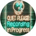 Quiet Please Recording in Progress Studio LED Light Sign - Way Up Gifts