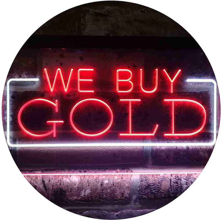 Pawn Shop We Buy Gold LED Light Sign - Way Up Gifts