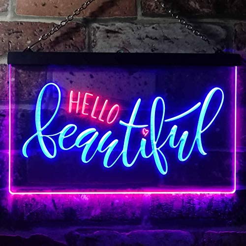 Hello Beautiful LED Light Sign - LED Gift Works