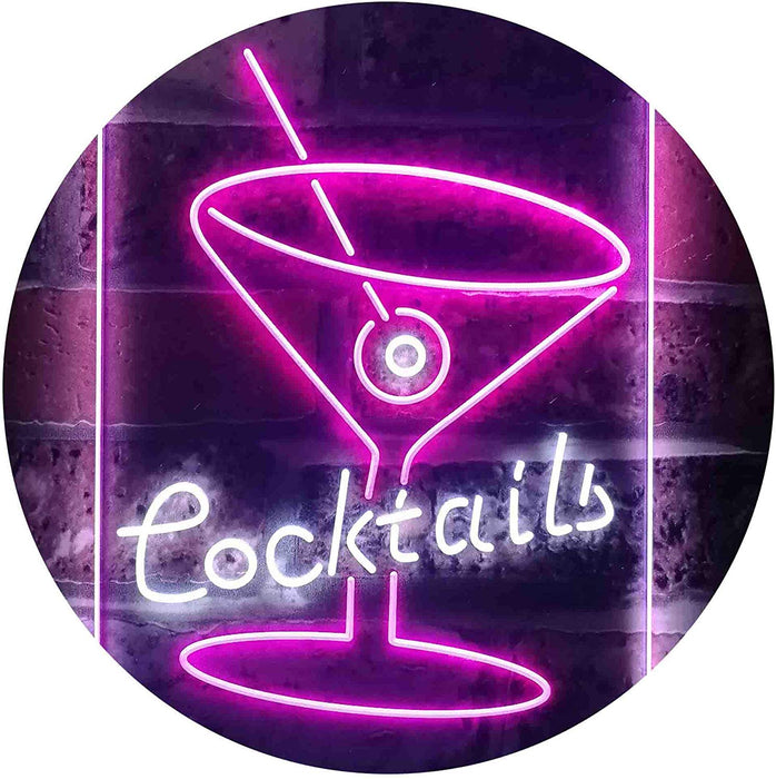 Cocktails LED Light Sign - Way Up Gifts
