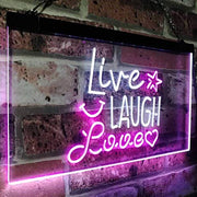 Live Laugh Love LED Light Sign - LED Gift Works