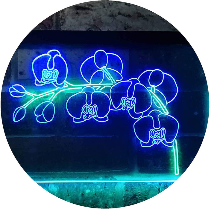 Orchids Florist Flower Shop LED Light Sign - Way Up Gifts