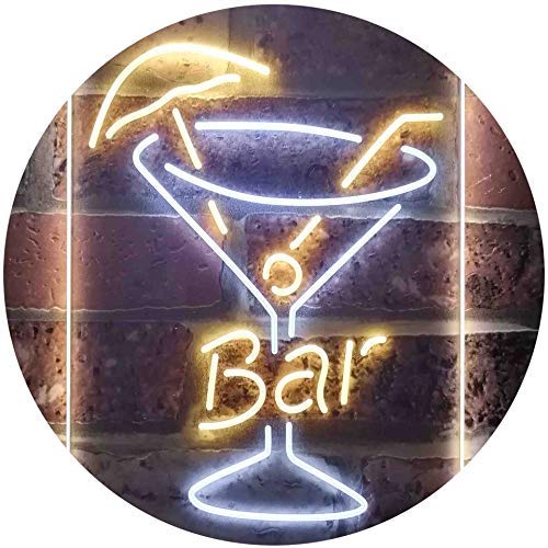Cocktail Glass Bar LED Light Sign - LED Gift Works