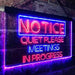 Quiet Please Meeting in Progress LED Light Sign - Way Up Gifts