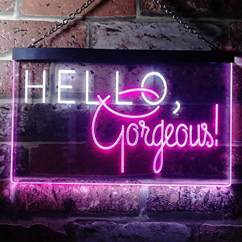 Hello Gorgeous LED Light Sign - Way Up Gifts