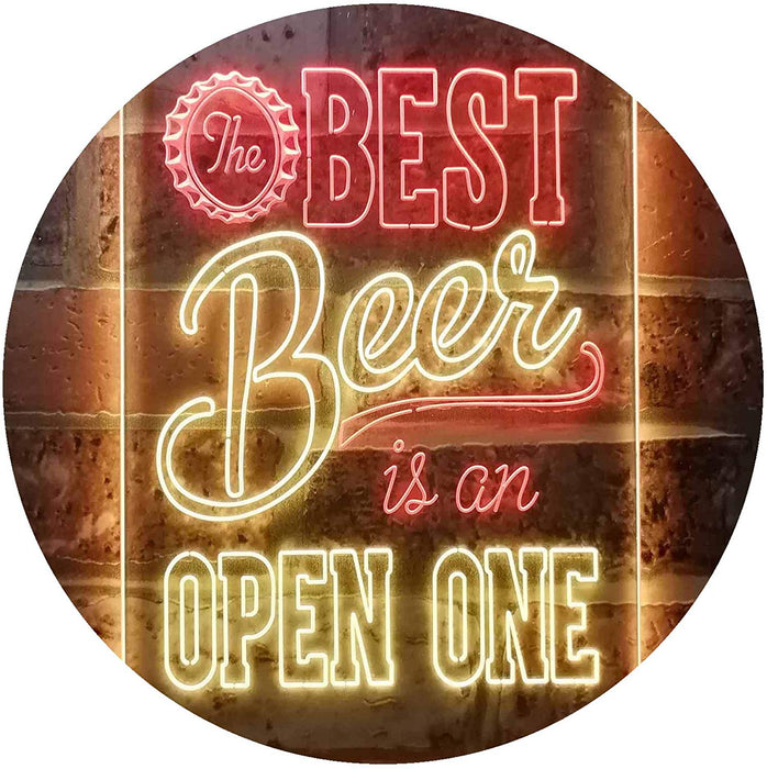Best Beer is an Open One LED Light Sign - Way Up Gifts
