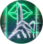 Finger Nail On Lip Beauty Salon LED Light Sign - LED Gift Works