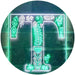 Family Name Letter T Monogram Initial LED Light Sign - Way Up Gifts