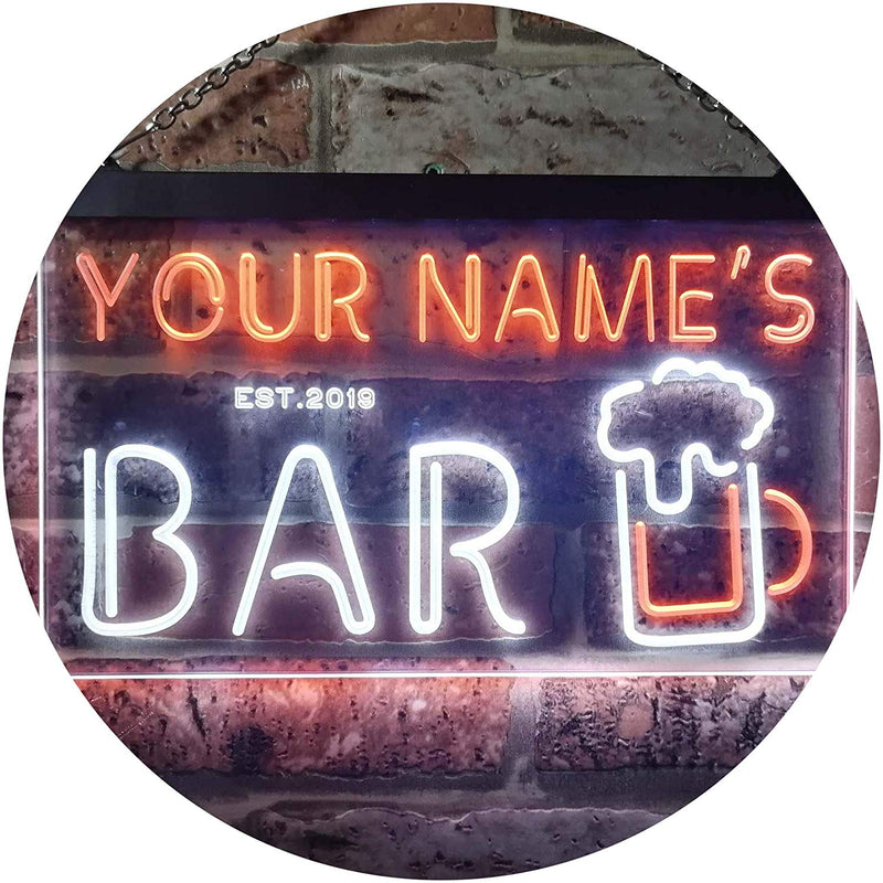Personalized Beer Mug Bar LED Light Sign - LED Gift Works