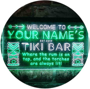 Personalized Tiki Bar LED Light Sign - LED Gift Works
