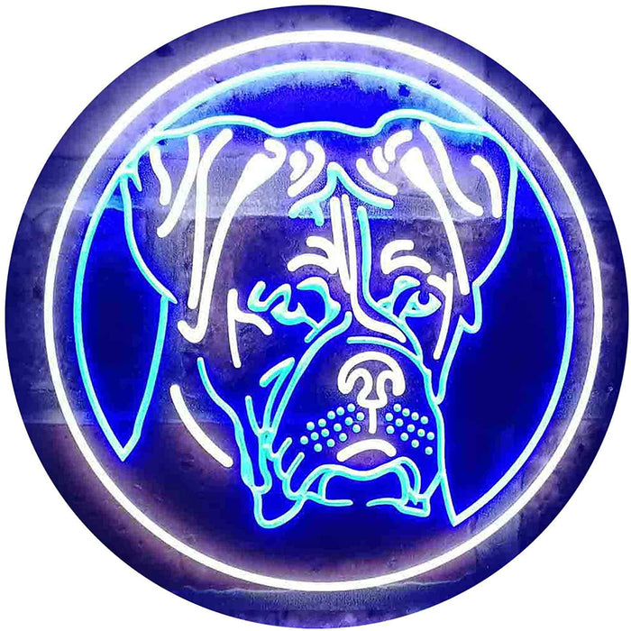 Boxer Dog Decor LED Light Sign - Way Up Gifts