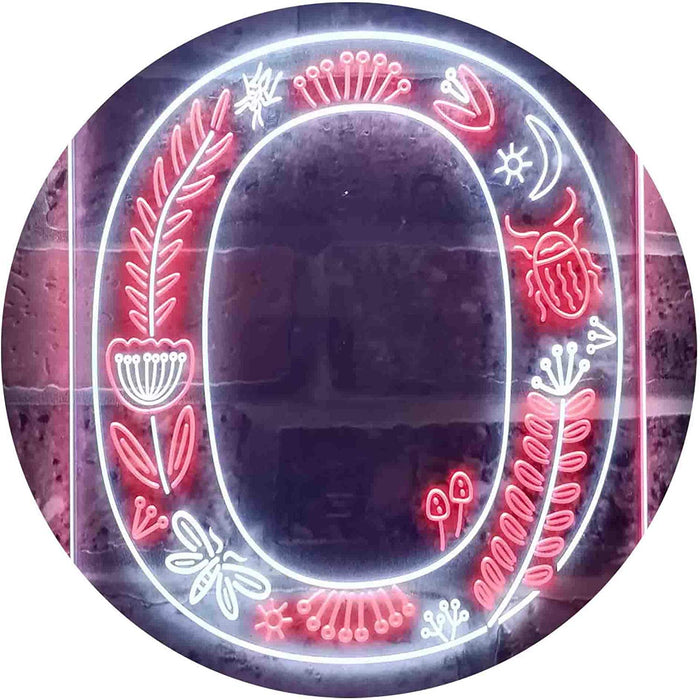 Family Name Letter O Monogram Initial LED Light Sign - Way Up Gifts