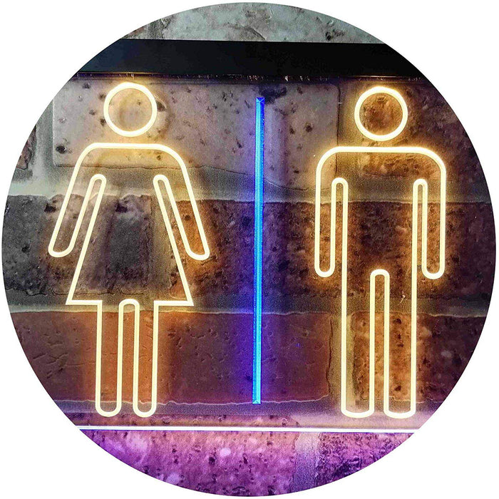 Men Women Bathroom Restroom LED Light Sign - Way Up Gifts