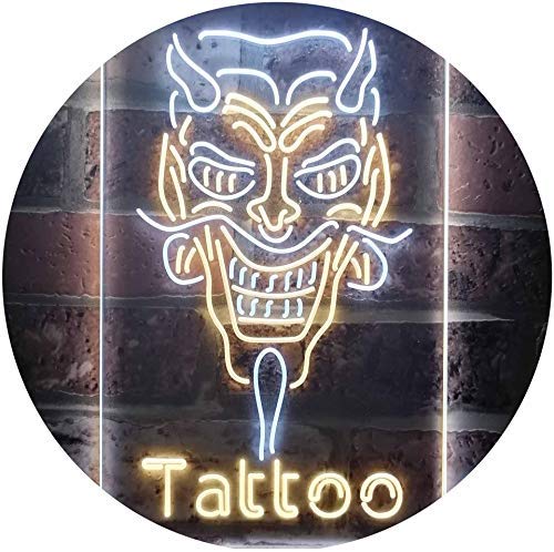 Hannya Mask Tattoo LED Light Sign - LED Gift Works