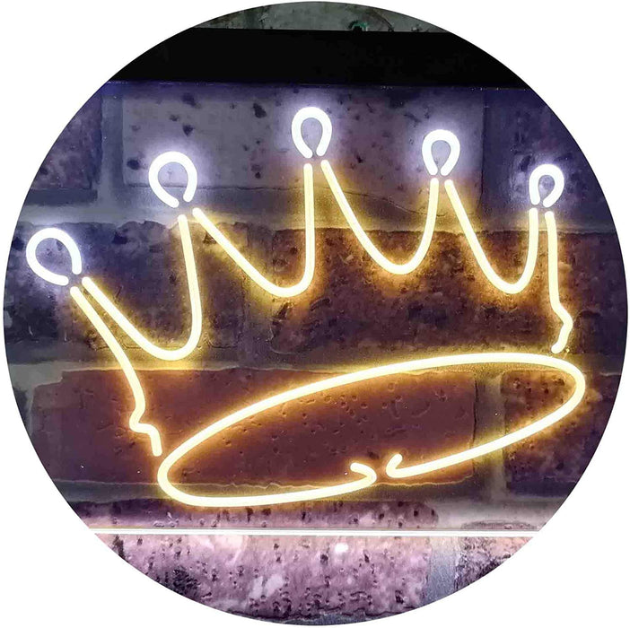 Princess Crown Girls Room Decor LED Light Sign - Way Up Gifts