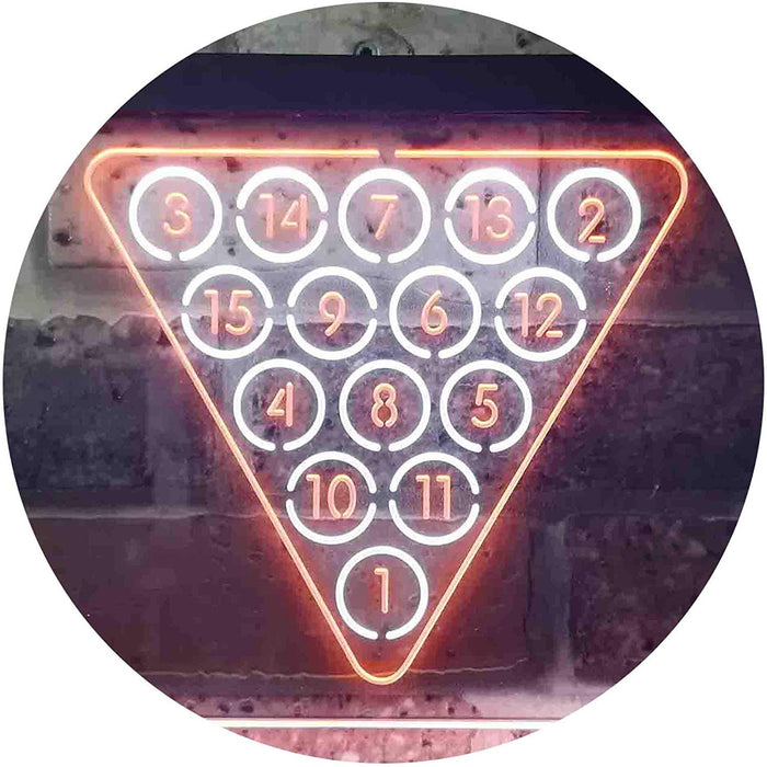 Billiards Pool Snooker LED Light Sign - Way Up Gifts