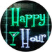 Happy Hour Cocktails Bar LED Light Sign - Way Up Gifts