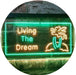 Paradise Island Living The Dream LED Light Sign - Way Up Gifts