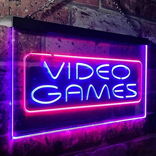 Video Games LED Light Sign - LED Gift Works
