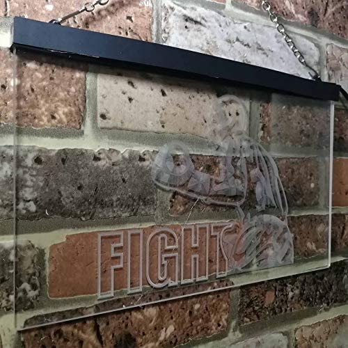 Fitness Gym Boxer Fight Boxing Man Cave LED Light Sign - LED Gift Works