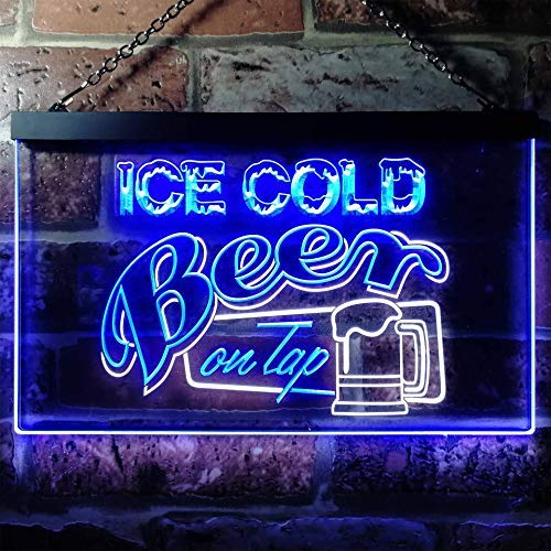 Ice Cold Beer On Tap LED Light Sign - Way Up Gifts
