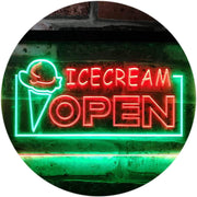 Open Ice Cream LED Light Sign - LED Gift Works