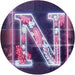 Family Name Letter N Monogram Initial LED Light Sign - Way Up Gifts