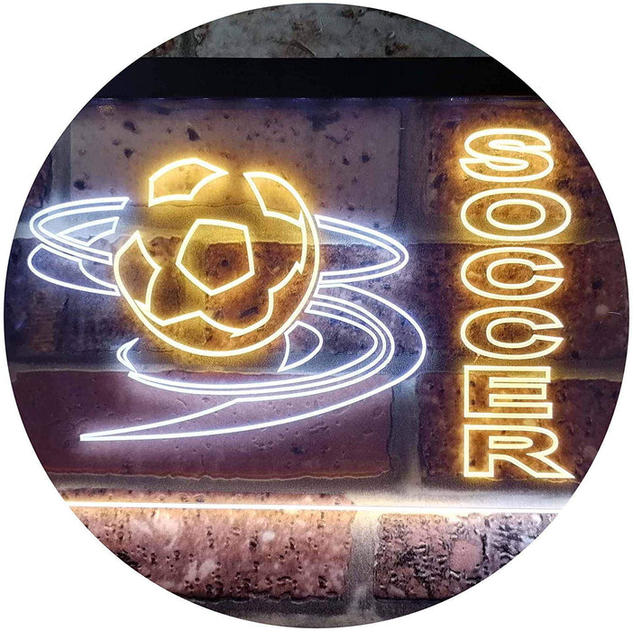 Kids Room Decor Soccer LED Light Sign - Way Up Gifts