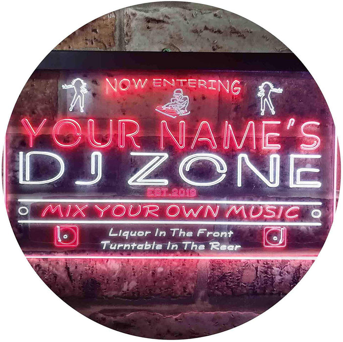 Personalized Music DJ Zone DJ Gift LED Light Sign - Way Up Gifts
