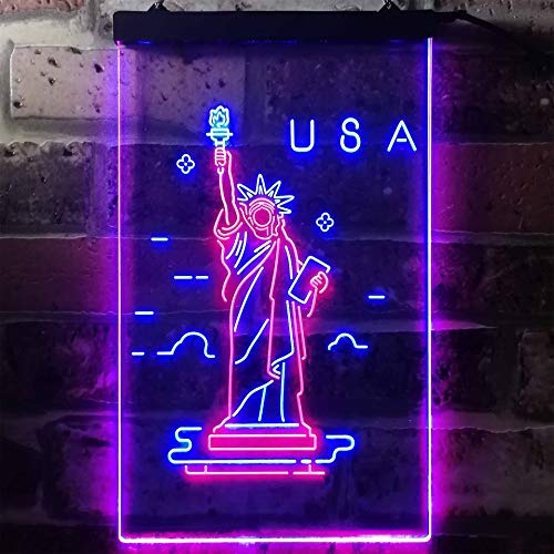USA Statue of Liberty LED Light Sign - Way Up Gifts