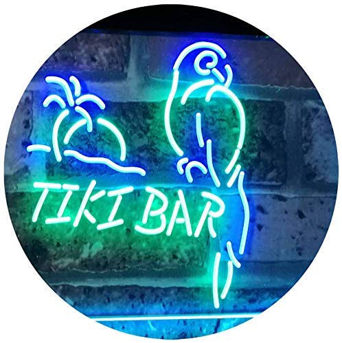 Parrot Tiki Bar LED Light Sign - Way Up Gifts