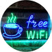 Cafe Coffee Free WiFi LED Light Sign - Way Up Gifts