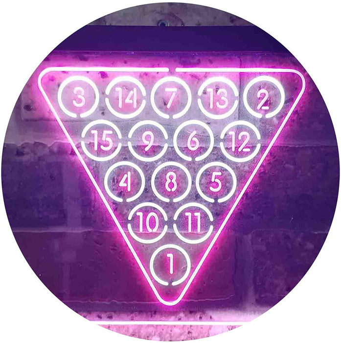 Billiards Pool Snooker LED Light Sign - Way Up Gifts