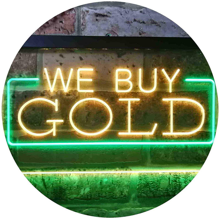 Pawn Shop We Buy Gold LED Light Sign - Way Up Gifts
