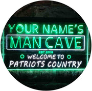Personalized Patriots Country Man Cave LED Light Sign - LED Gift Works