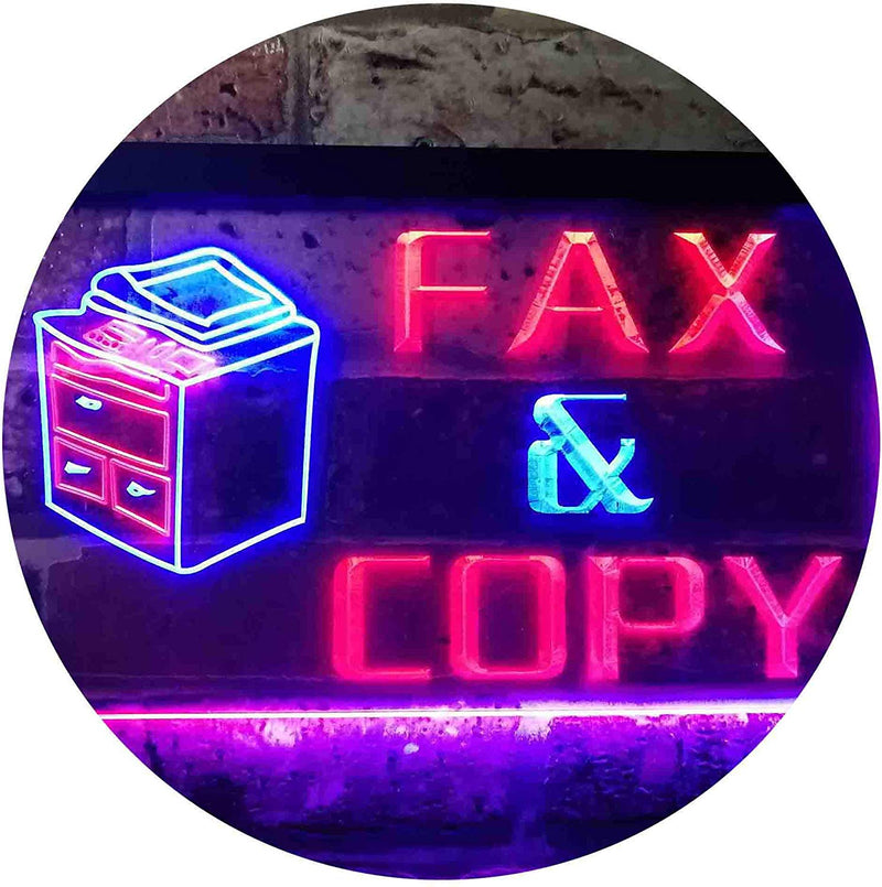 Fax Copy LED Light Sign - LED Gift Works