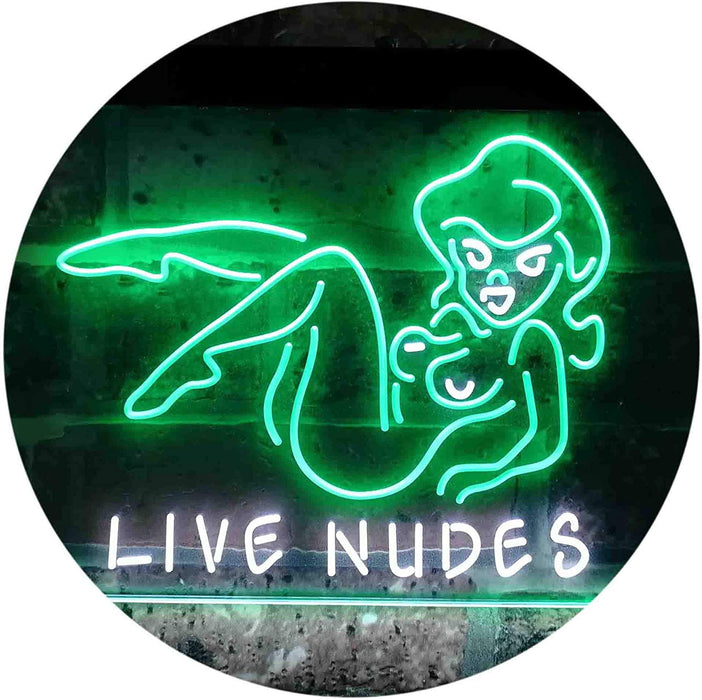 Live Nudes Sexy Lady LED Light Sign - Way Up Gifts
