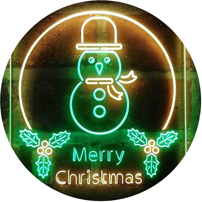 Merry Christmas Decoration Snowman LED Light Sign - Way Up Gifts
