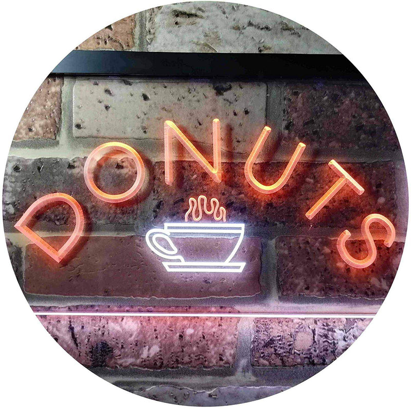 Donuts Coffee LED Light Sign - LED Gift Works